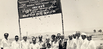 N.S. Rao on a worldwide pest control training visit